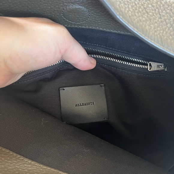 All Saints Mast Tote Shoulder Bag in Musk Brown - Picture 8 of 16